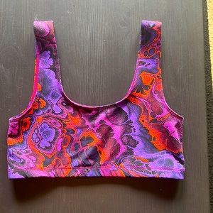Purple DubLuv Sports Bra Top